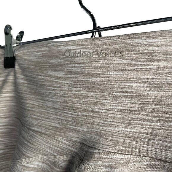 Outdoor Voices Womens Space Dye White/Tan Leggings - Size Small - Picture 3 of 5